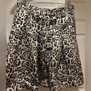 Rachel Parcell Metallic Leopard Print Skirt Size Large